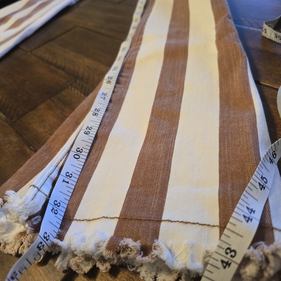 Saints And Hearts Striped Flare Jeans - Picture 6 of 15